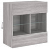 TV-seinäkaappi LED-valoilla harmaa Sonoma 58,5x30x60,5 cm