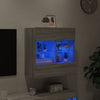 TV-seinäkaappi LED-valoilla harmaa Sonoma 58,5x30x60,5 cm