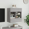 TV-seinäkaappi LED-valoilla harmaa Sonoma 58,5x30x60,5 cm