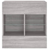 TV-seinäkaappi LED-valoilla harmaa Sonoma 58,5x30x60,5 cm