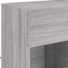 TV-seinäkaappi LED-valoilla harmaa Sonoma 58,5x30x60,5 cm