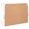 TV-seinäkaappi LED-valoilla valkoinen 78,5x30x60,5 cm