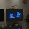 TV-seinäkaappi LED-valoilla musta 78,5x30x60,5 cm