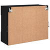 TV-seinäkaappi LED-valoilla musta 78,5x30x60,5 cm