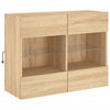 TV-seinäkaappi LED-valoilla Sonoma-tammi 78,5x30x60,5 cm