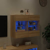 TV-seinäkaappi LED-valoilla Sonoma-tammi 78,5x30x60,5 cm