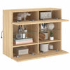 TV-seinäkaappi LED-valoilla Sonoma-tammi 78,5x30x60,5 cm