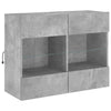 TV-seinäkaappi LED-valoilla betoninharmaa 78,5x30x60,5 cm
