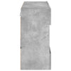 TV-seinäkaappi LED-valoilla betoninharmaa 78,5x30x60,5 cm