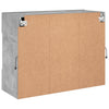 TV-seinäkaappi LED-valoilla betoninharmaa 78,5x30x60,5 cm