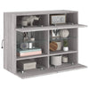 TV-seinäkaappi LED-valoilla harmaa Sonoma 78,5x30x60,5 cm