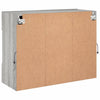 TV-seinäkaappi LED-valoilla harmaa Sonoma 78,5x30x60,5 cm