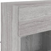 TV-seinäkaappi LED-valoilla harmaa Sonoma 78,5x30x60,5 cm