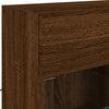 TV-seinäkaappi LED-valoilla ruskea tammi 78,5x30x60,5 cm