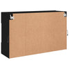 TV-seinäkaappi LED-valoilla musta 98,5x30x60,5 cm
