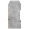 TV-seinäkaappi LED-valoilla betoninharmaa 98,5x30x60,5 cm