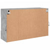 TV-seinäkaappi LED-valoilla betoninharmaa 98,5x30x60,5 cm