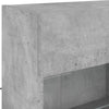 TV-seinäkaappi LED-valoilla betoninharmaa 98,5x30x60,5 cm