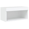 TV-taso LED-valoilla valkoinen 60x30x30 cm