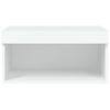 TV-taso LED-valoilla valkoinen 60x30x30 cm