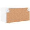 TV-taso LED-valoilla valkoinen 60x30x30 cm