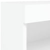 TV-taso LED-valoilla valkoinen 60x30x30 cm