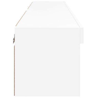 TV-tasot LED-valoilla 2 kpl valkoinen 60x30x30 cm