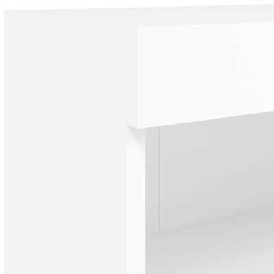 TV-tasot LED-valoilla 2 kpl valkoinen 60x30x30 cm