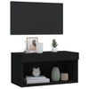 TV-taso LED-valoilla musta 60x30x30 cm