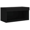 TV-taso LED-valoilla musta 60x30x30 cm