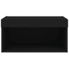 TV-taso LED-valoilla musta 60x30x30 cm