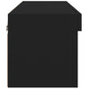 TV-taso LED-valoilla musta 60x30x30 cm
