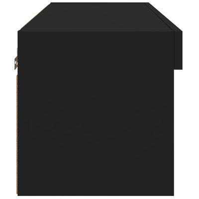 TV-taso LED-valoilla musta 60x30x30 cm