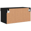 TV-taso LED-valoilla musta 60x30x30 cm