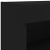 TV-taso LED-valoilla musta 60x30x30 cm