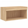 TV-taso LED-valoilla Sonoma-tammi 60x30x30 cm