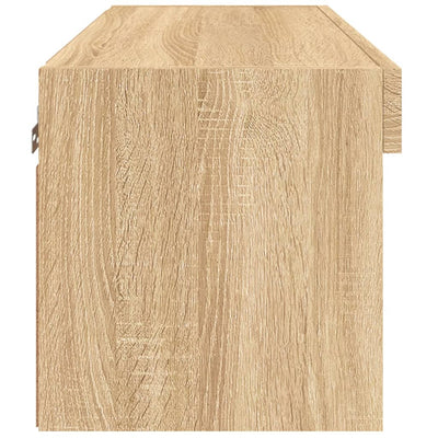 TV-taso LED-valoilla Sonoma-tammi 60x30x30 cm