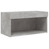 TV-taso LED-valoilla betoninharmaa 60x30x30 cm
