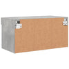 TV-taso LED-valoilla betoninharmaa 60x30x30 cm