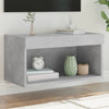 TV-taso LED-valoilla betoninharmaa 60x30x30 cm