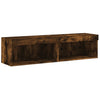 TV-tasot LED-valoilla 2 kpl savutammi 60x30x30 cm