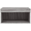TV-taso LED-valoilla harmaa Sonoma 60x30x30 cm