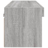 TV-taso LED-valoilla harmaa Sonoma 60x30x30 cm