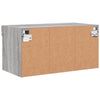 TV-taso LED-valoilla harmaa Sonoma 60x30x30 cm