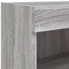 TV-taso LED-valoilla harmaa Sonoma 60x30x30 cm