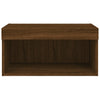 TV-taso LED-valoilla ruskea tammi 60x30x30 cm
