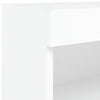 TV-taso LED-valoilla valkoinen 80x30x30 cm