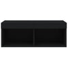TV-taso LED-valoilla musta 80x30x30 cm
