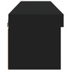 TV-taso LED-valoilla musta 80x30x30 cm