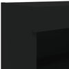 TV-taso LED-valoilla musta 80x30x30 cm